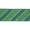 LaRibbons 2 1/2" Dupioni Wired Ribbon | Emerald Glitter Candy Stripe | 10 Yard Roll